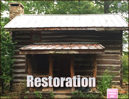 Historic Log Cabin Restoration  Athens, Alabama